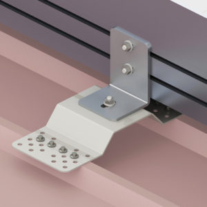 Pasarela de circulación industrial para tránsito seguro en cubiertas y zonas técnicas.