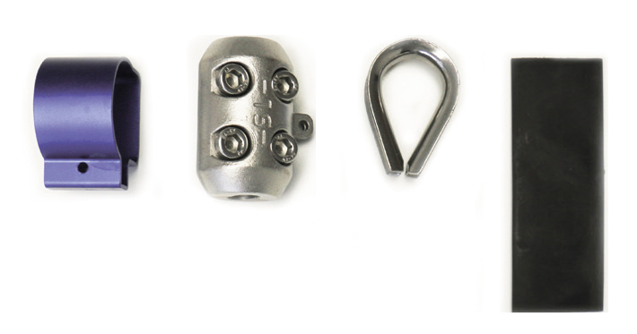 Kit línea de vida horizontal para seguridad en trabajos en altura.